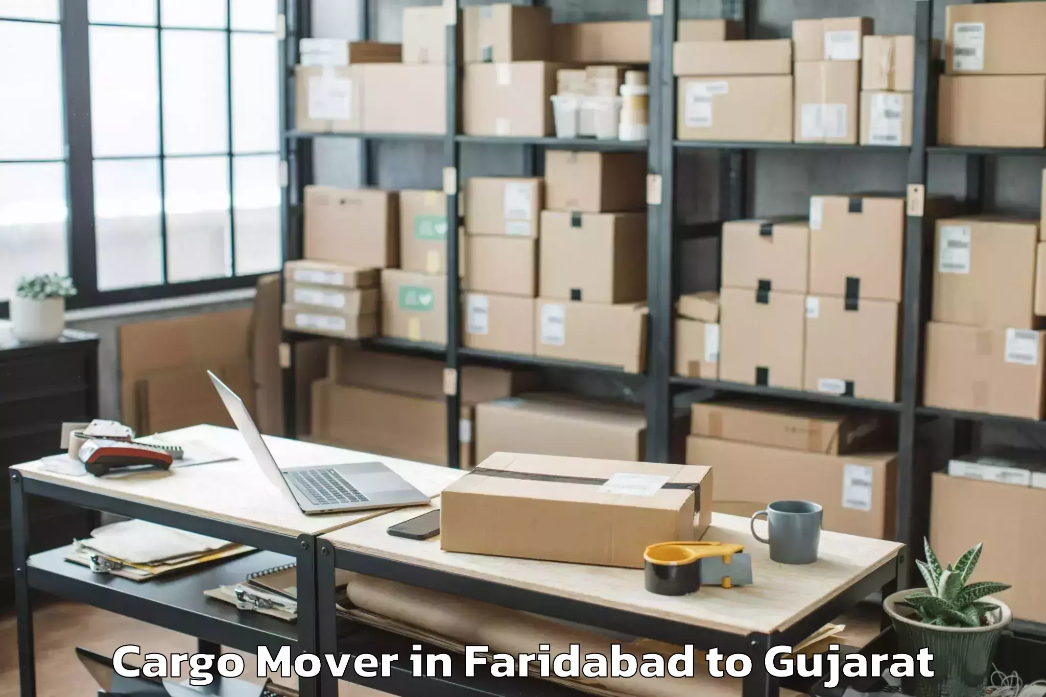 Reliable Faridabad to Kandla Cargo Mover